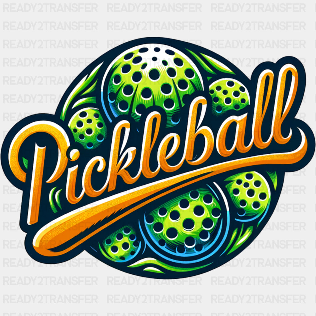 Pickleball Circular Design - Pickleball DTF Transfers ready2transfer