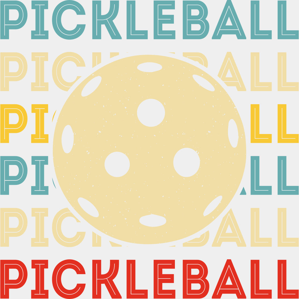 Pickleball Colorful - Pickleball DTF Transfers ready2transfer Light Color Design (See Imaging)