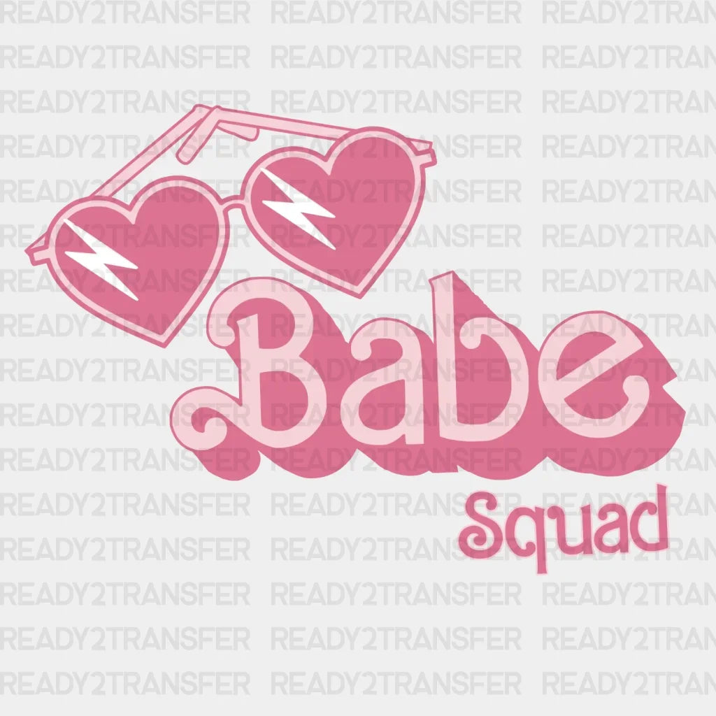 Pink Babe Squad DTF Transfer ready2transfer