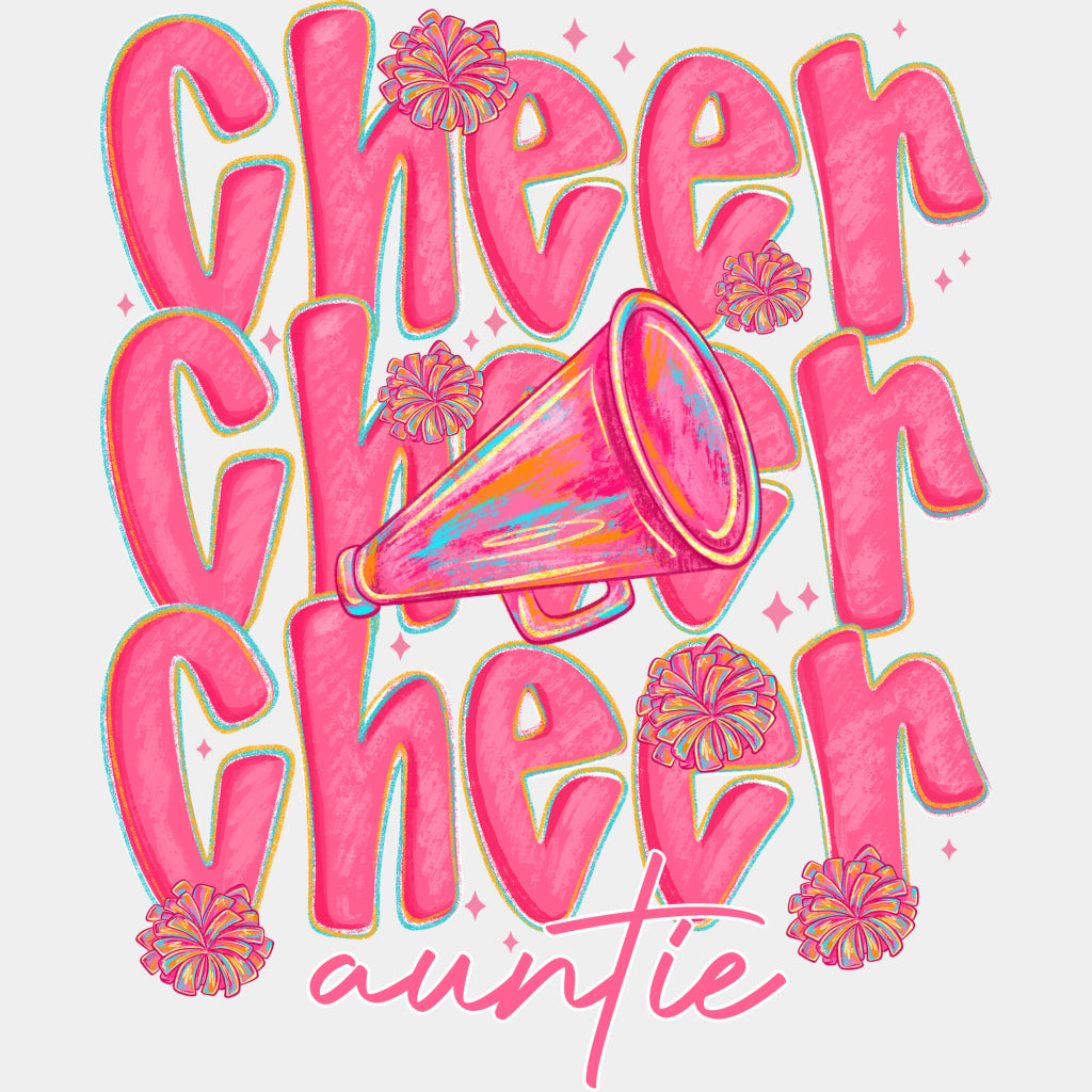 Pink Cheer Family Selection - Cheerleading DTF Transfers ready2transfer Auntie (See Imaging)