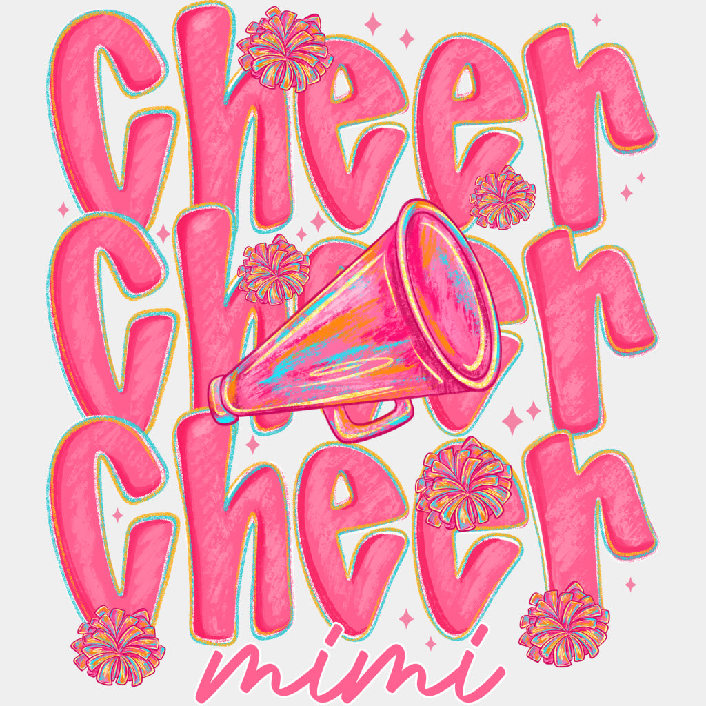 Pink Cheer Family Selection - Cheerleading DTF Transfers ready2transfer Mimi (See Imaging)