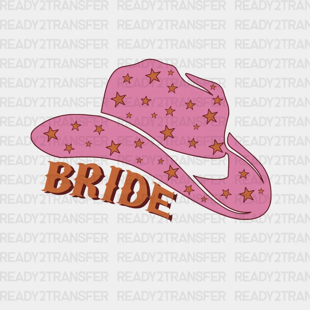 Pink Hat Bride DTF Transfer ready2transfer