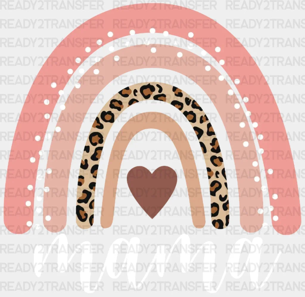 Pink Heart Mama Dtf Transfer