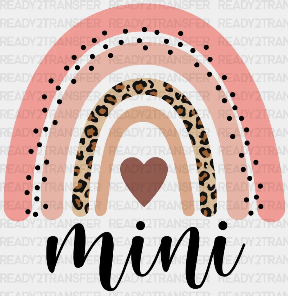 Pink Heart Mini Dtf Transfer