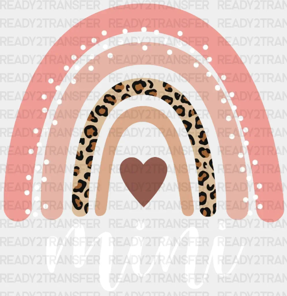 Pink Heart Mini Dtf Transfer