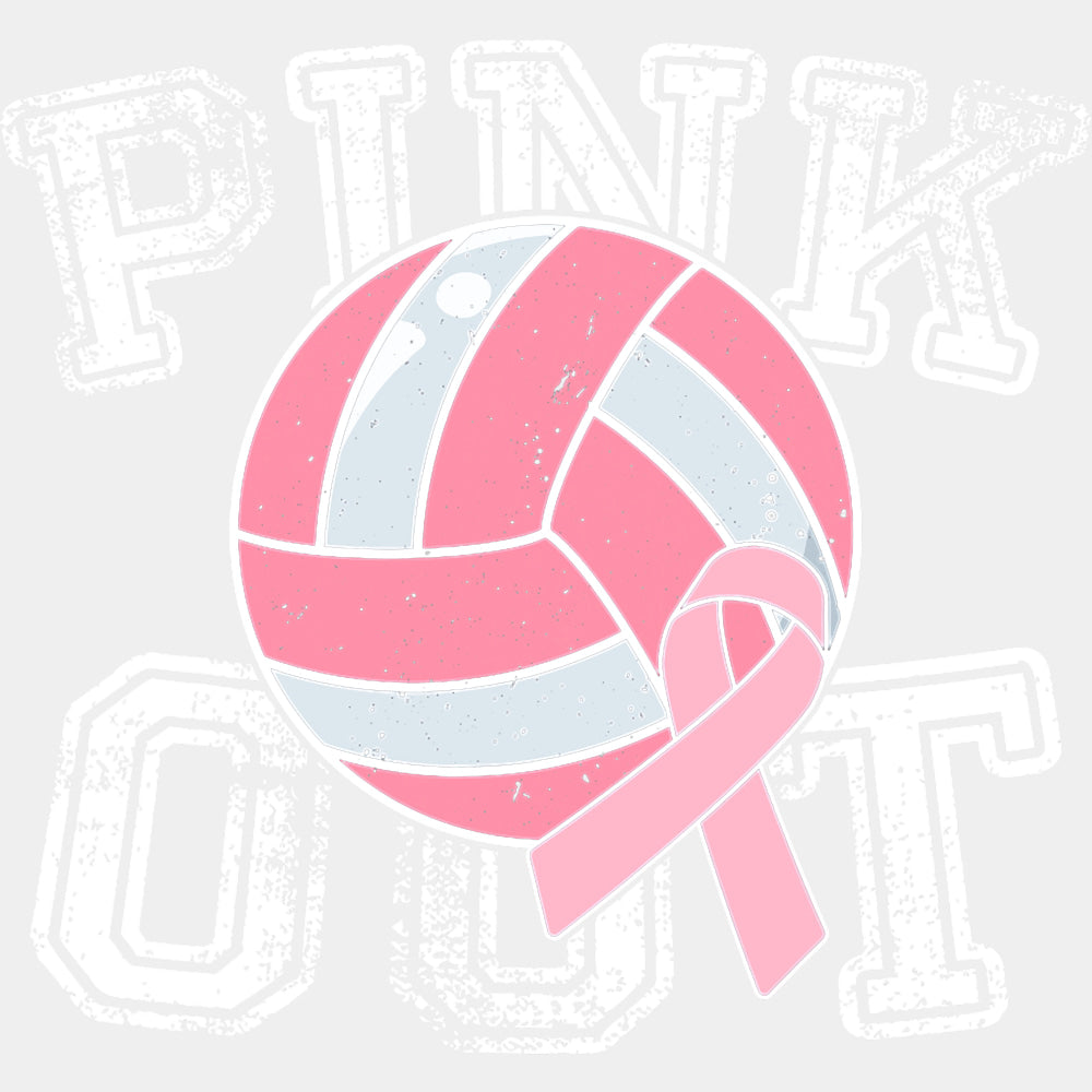 Pink Out - Volleyball DTF Transfers ready2transfer Light Color Design (See Imaging)
