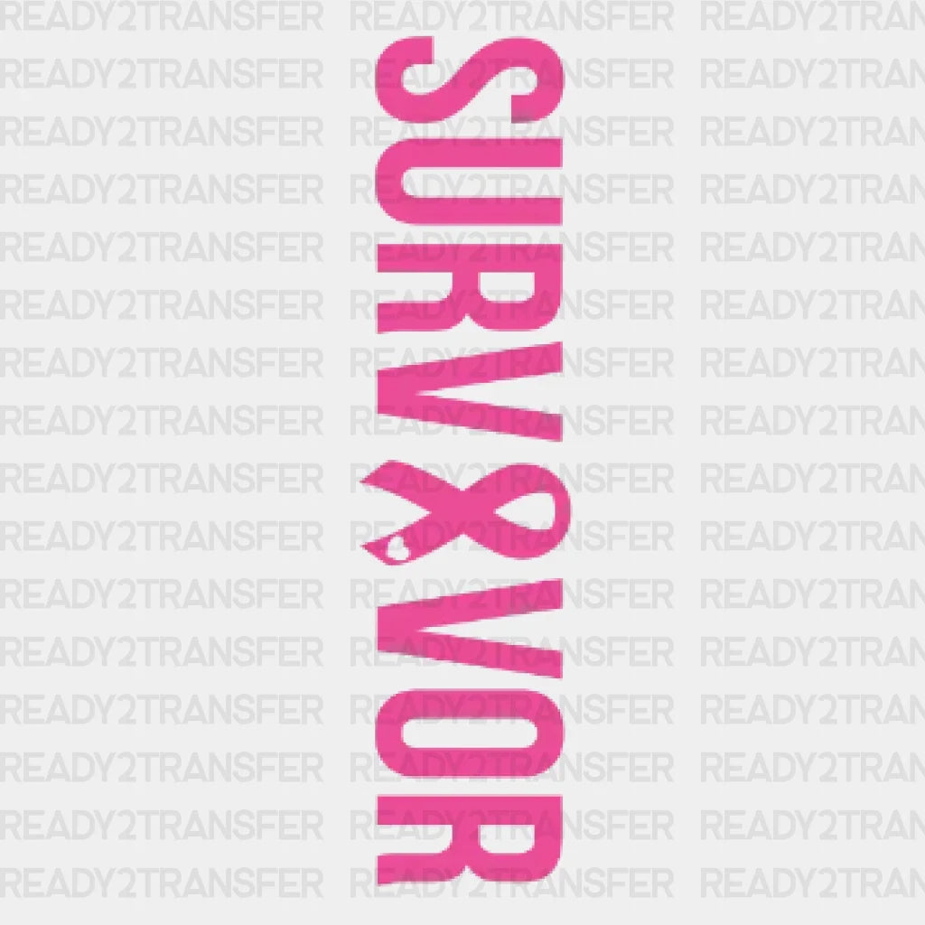 Pink Survivor Dtf Transfer
