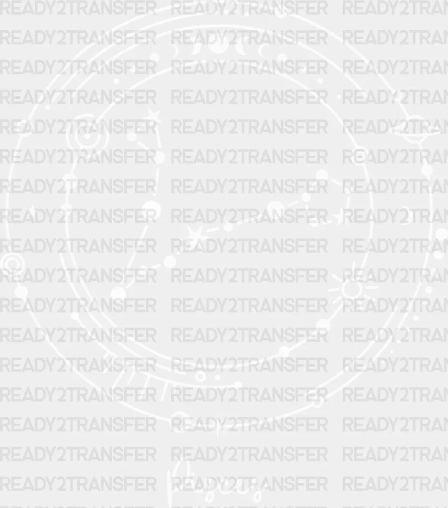 Pisces Constellation Design - Zodiac Dtf Transfer Adult Unisex S & M (10’’) / Light Color (See