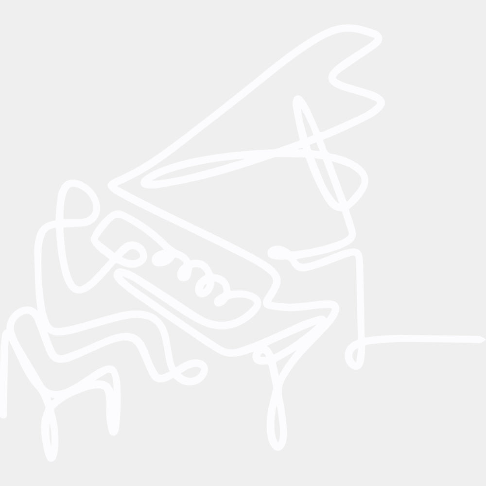 Playing Piano, Line Art - Music DTF Transfers ready2transfer Light Color Design (See Imaging)