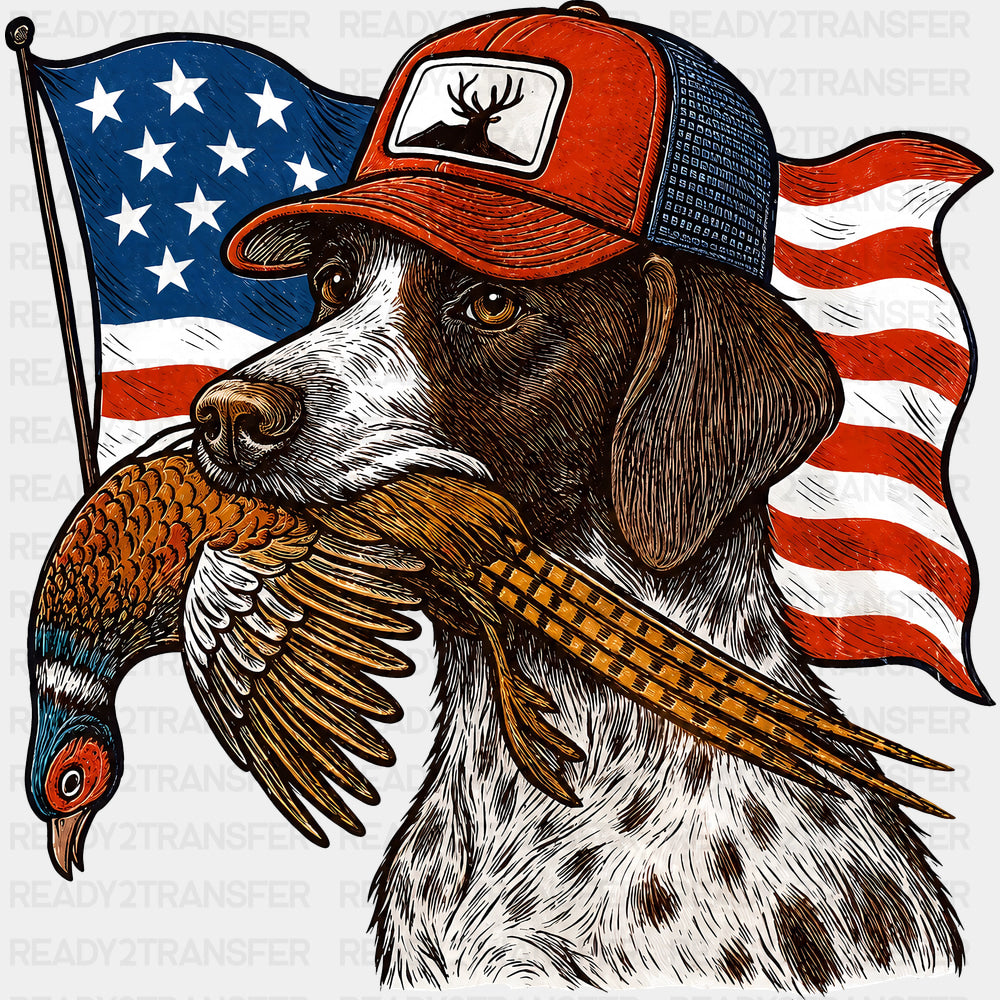 Pointer Carrying Pheasant - Hunting DTF Transfers