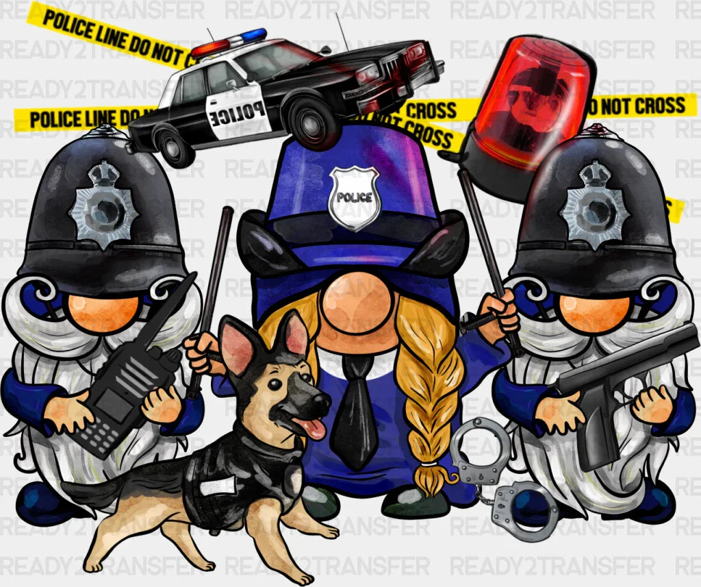 Police Gnomes - Dtf Heat Transfer