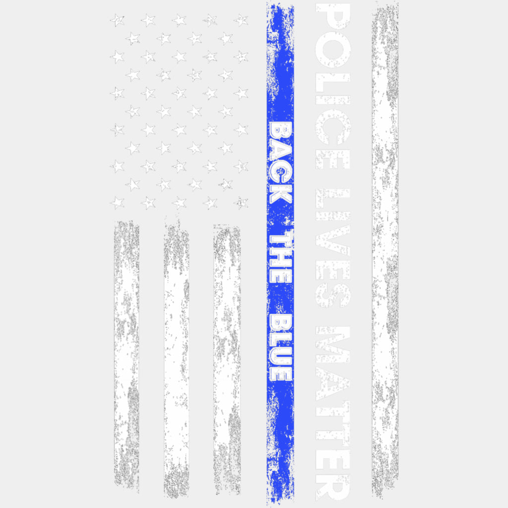Police Lives Matter, Back The Blue, US Flag - Police DTF Transfers ready2transfer Light Color Design (See Imaging)