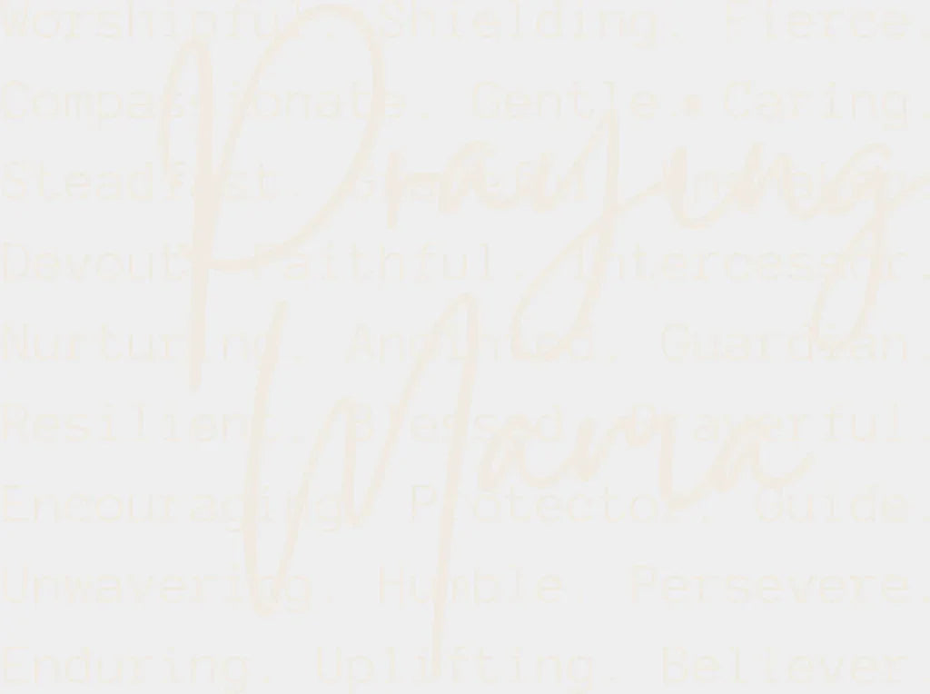 Praying Mama Cursive Text - Christianity DTF Transfer Adult Unisex - S & M (10’’) / Light Color Design (See Imaging)