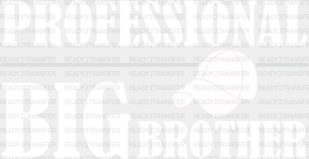 Professional Big Brother Hat - Dtf Heat Transfer Adult Unisex S & M (10’’) / Light Color Design