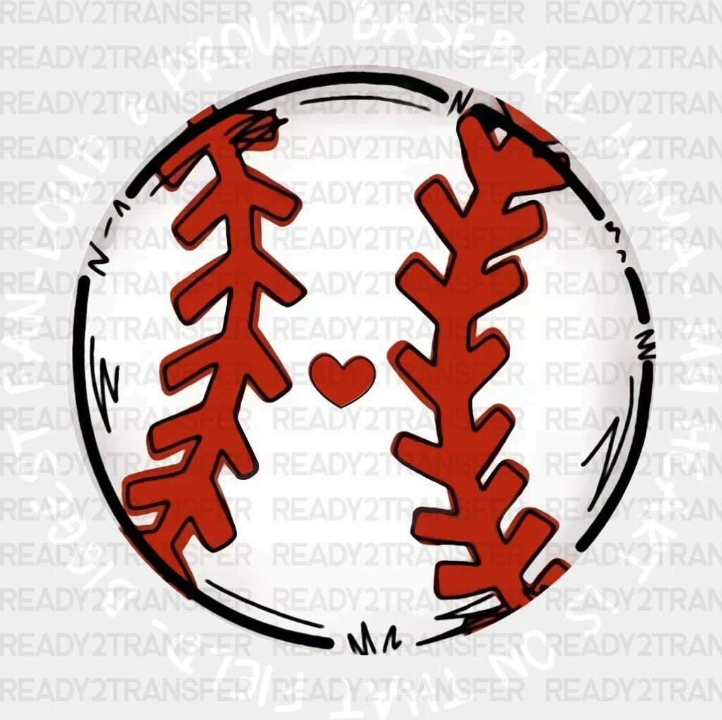 Proud Baseball Mama Dtf Transfer