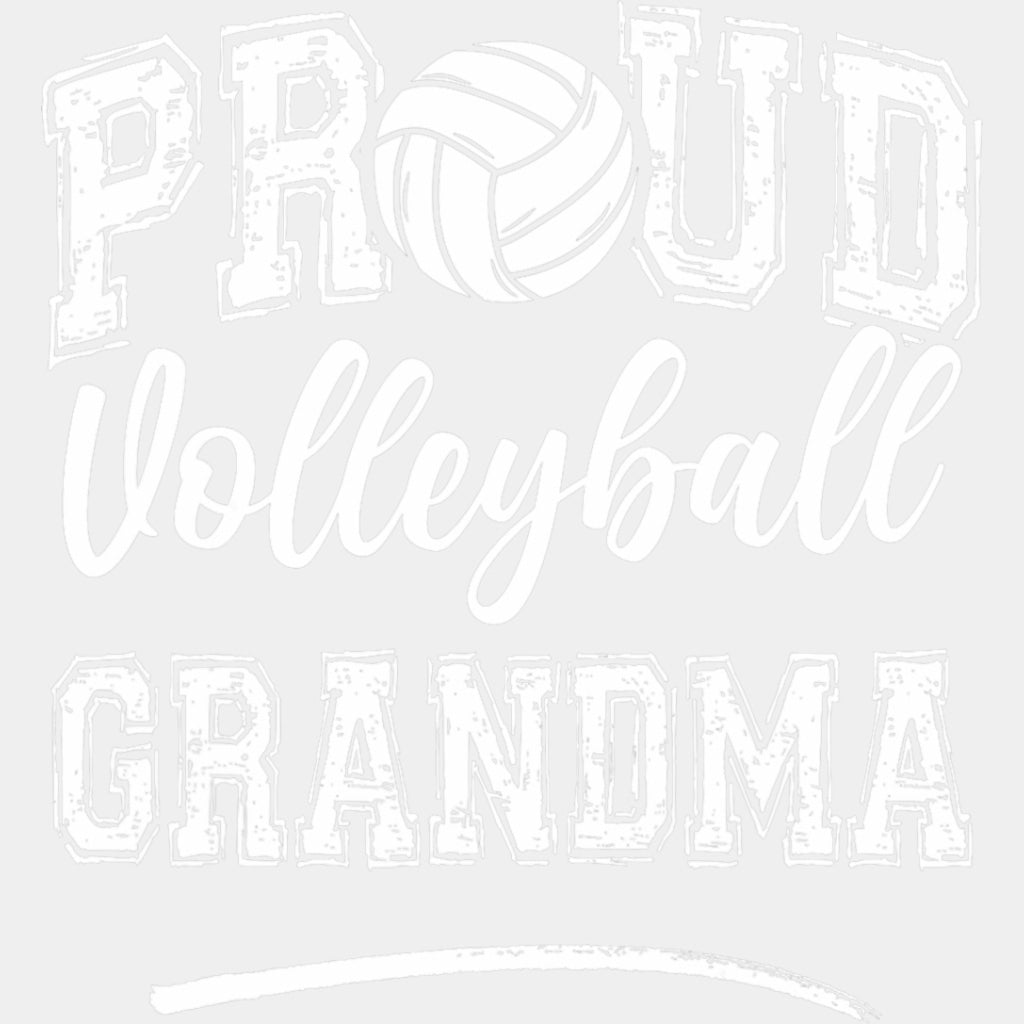 Proud Volleyball Grandma B&W - Volleyball DTF Transfers ready2transfer Light Color Design (See Imaging)