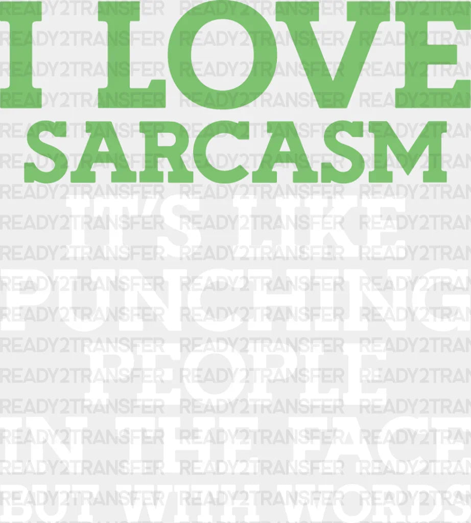 Punching People In The Face But With Words - Funny Dtf Heat Transfer Adult Unisex S & M (10’’)