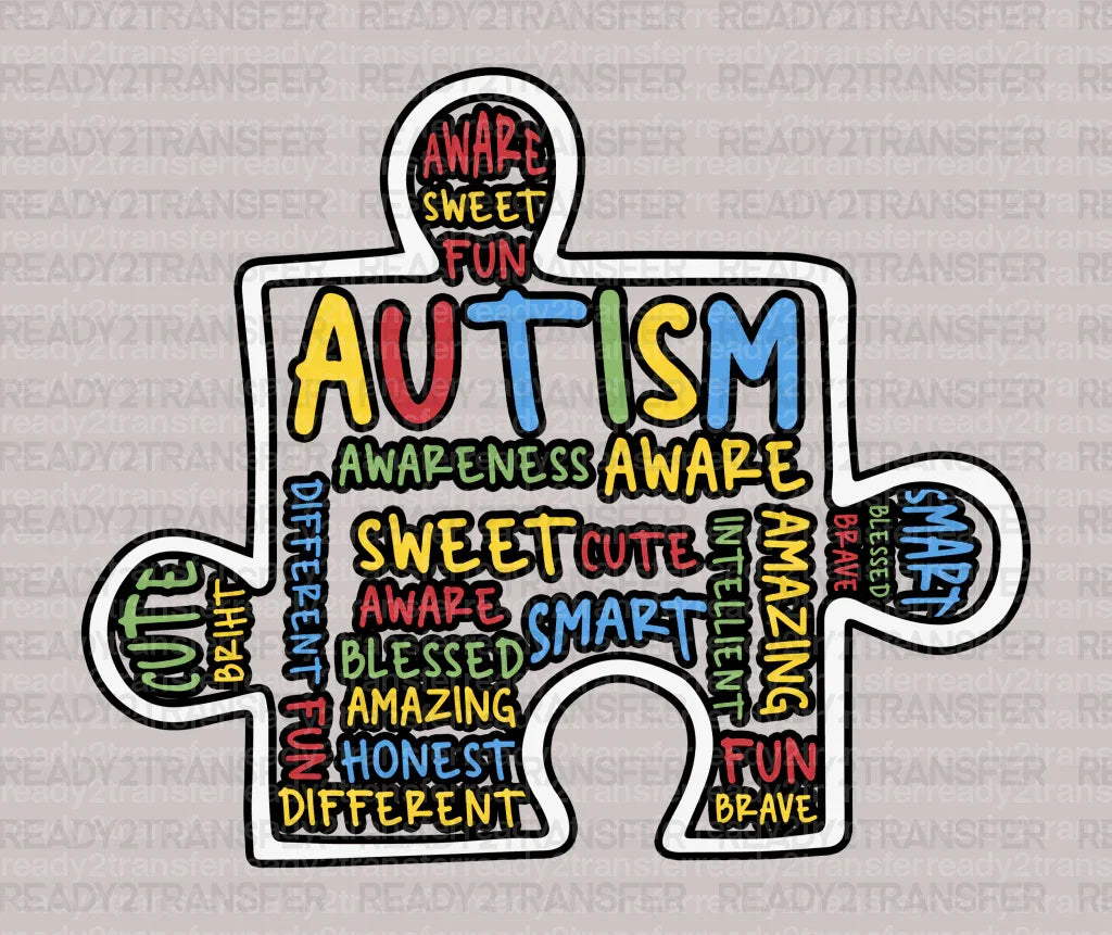 PUZZLE PIECE DTF Transfer - ready2transfer