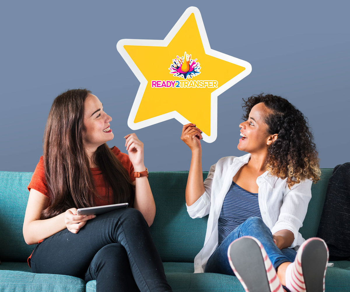 Custom DTF heat transfers for apparel