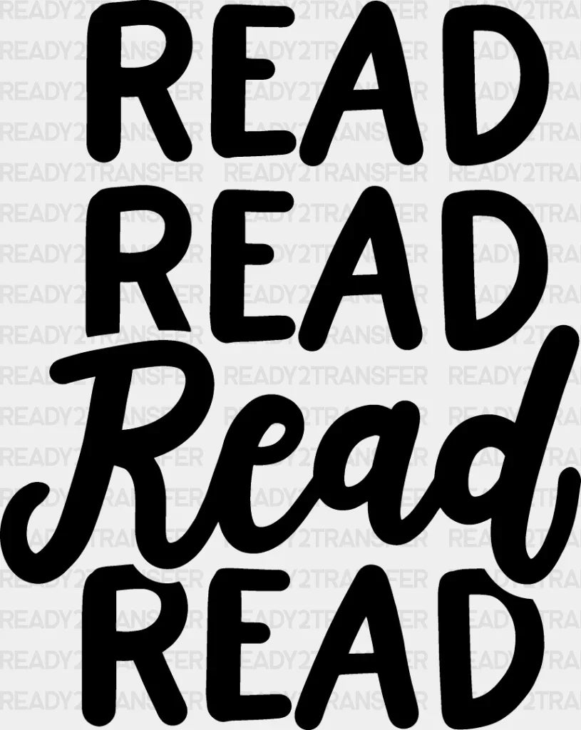 Read - Reading Dtf Heat Transfer Adult Unisex S & M (10’’) / Dark Color Design (See Imaging)