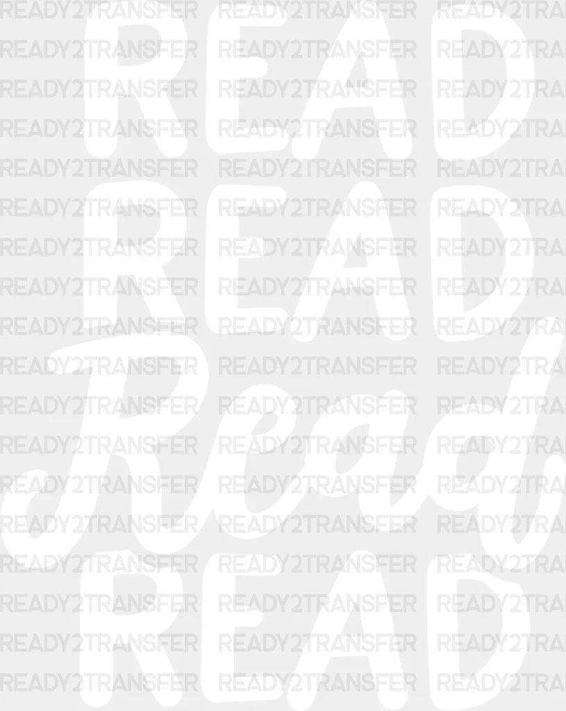 Read - Reading Dtf Heat Transfer Adult Unisex S & M (10’’) / Light Color Design (See Imaging)
