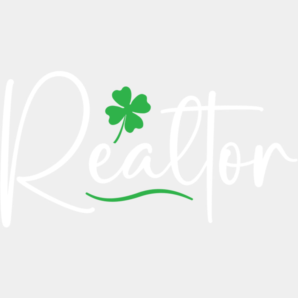 Realtor Four Leaf Clover - Realtor DTF Transfers ready2transfer Light Color Design (See Imaging)