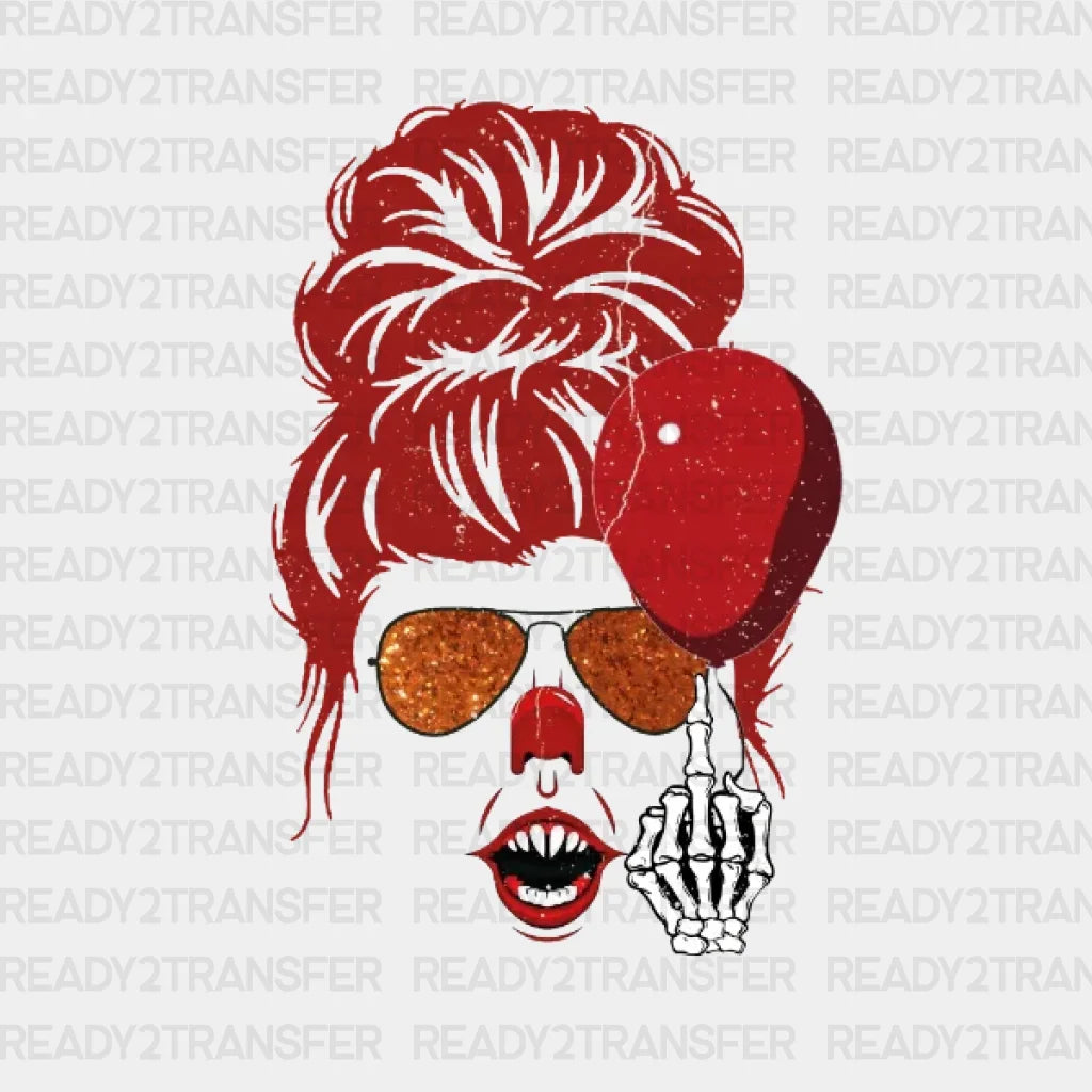 Red Hair Halloween Girl DTF Transfer ready2transfer
