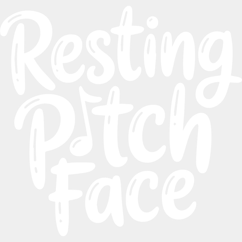 Resting Pitch Face - Music DTF Transfers ready2transfer Light Color Design (See Imaging)