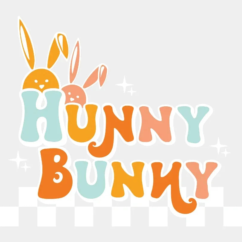 Retro Hunny Bunny Easter Dtf Heat Transfer Design