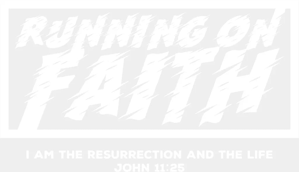 Running On Faith I Am The Resurrection And The Life - Christianity DTF Transfer Adult Unisex - S & M (10’’) / Light