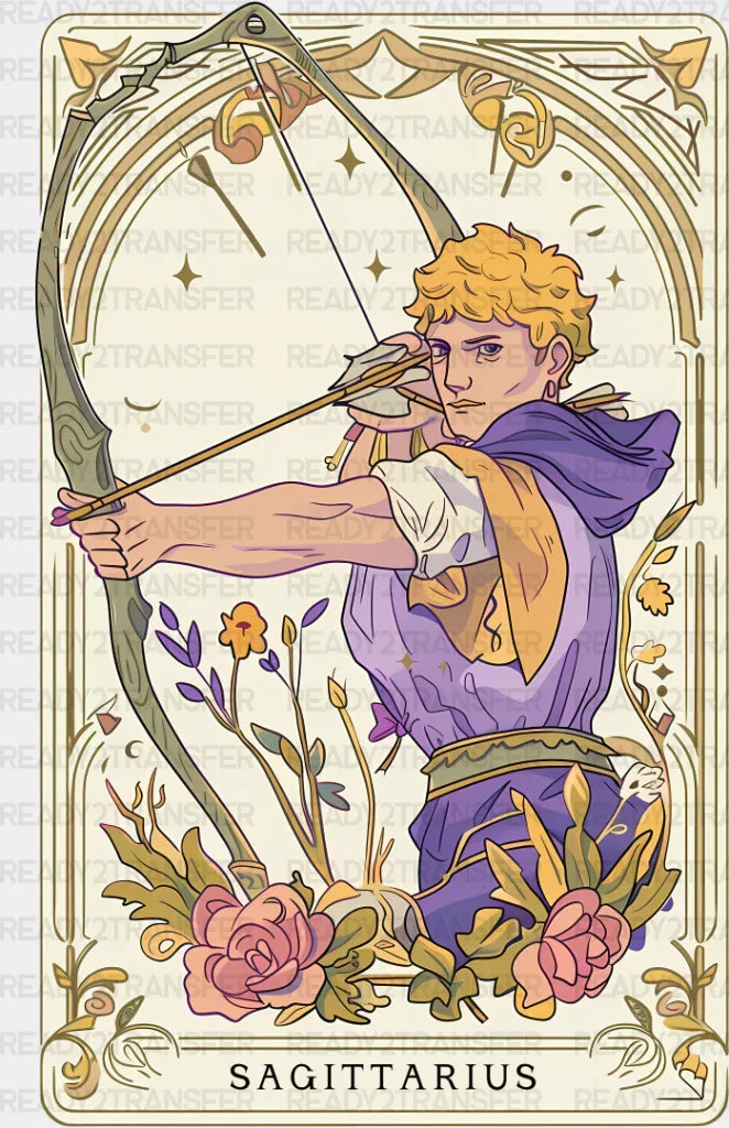 Sagittarius Tarot Card - Zodiacs & Horoscopes Dtf Transfer