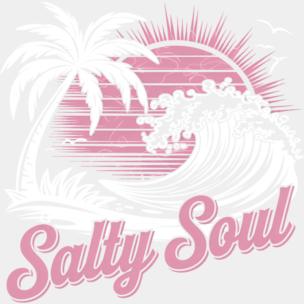 Salty Soul - Surfing DTF Transfers ready2transfer Light Color Design (See Imaging)