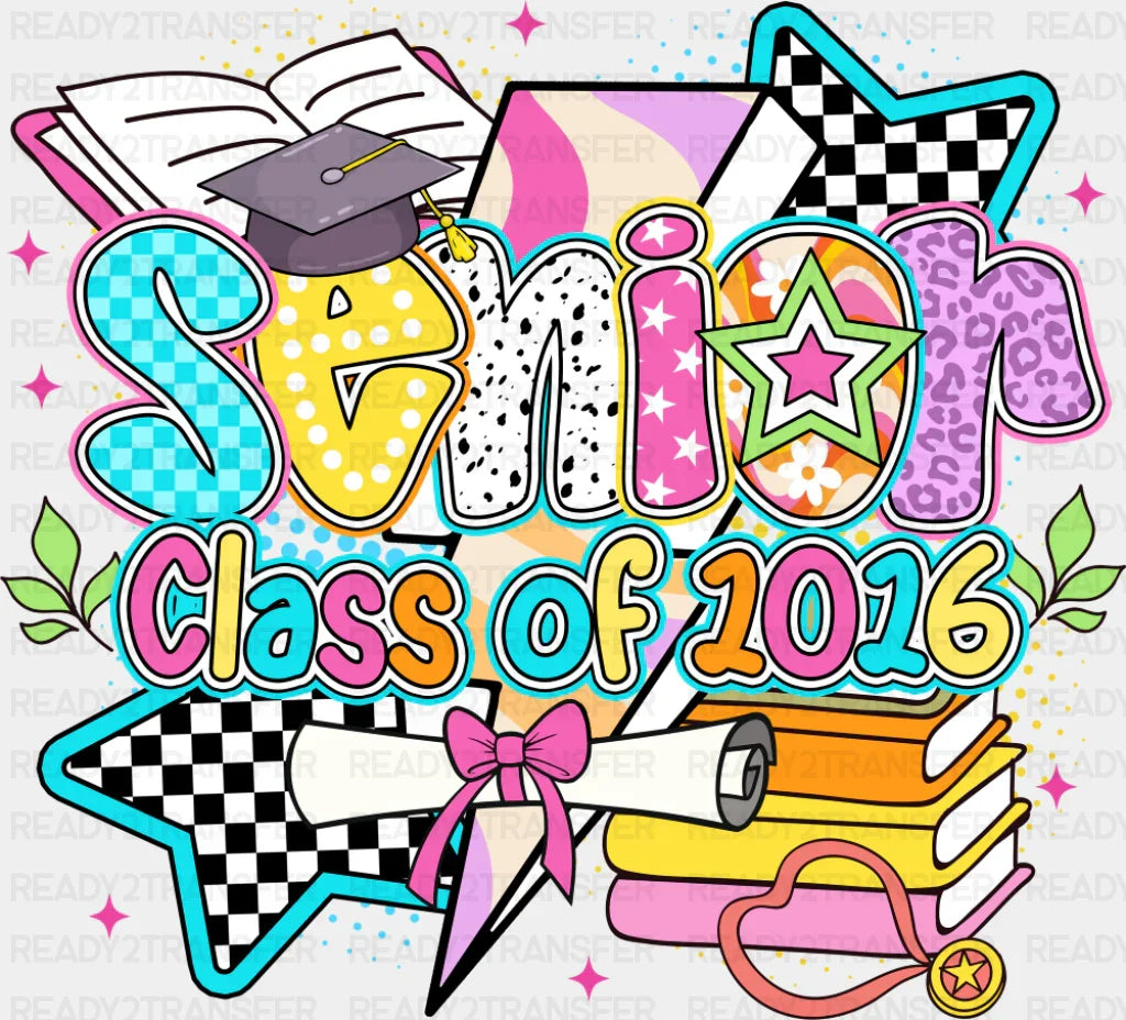 Senior Class Of 2026 Stars - Graduation DTF Transfer
