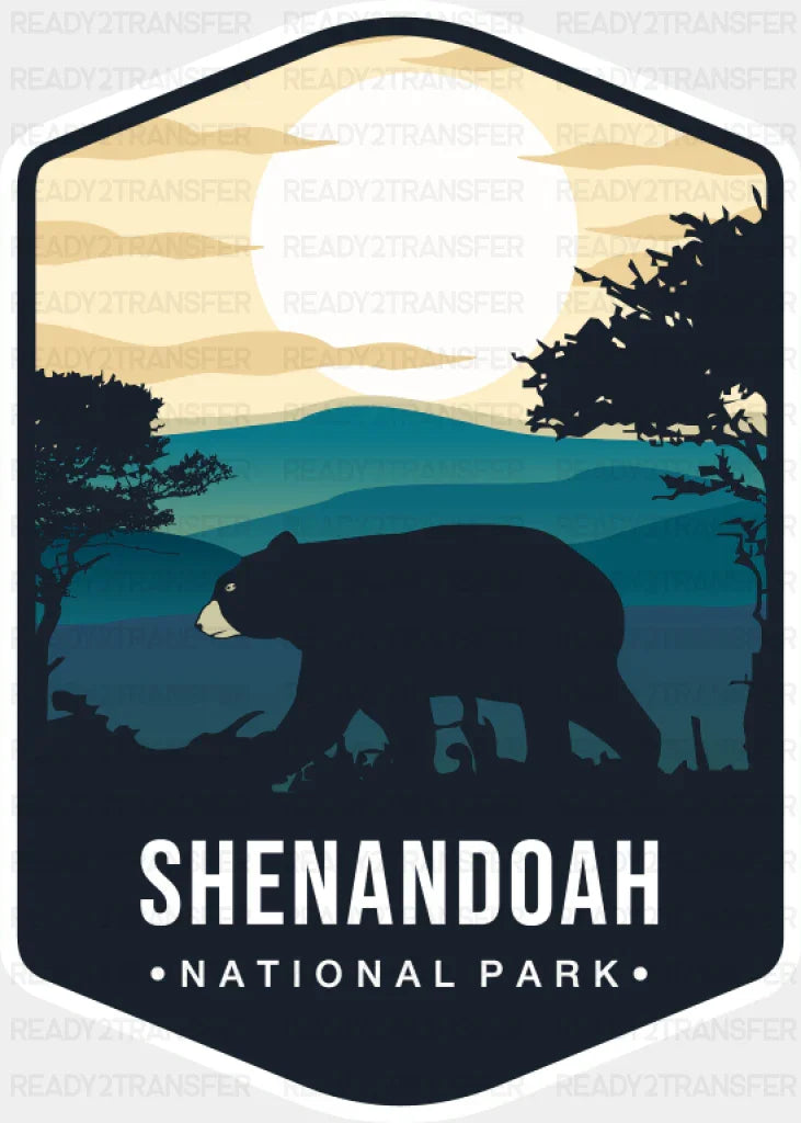 Shenandoah National Park Colorful Design - National Parks DTF Transfer ready2transfer