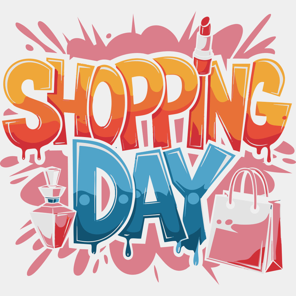 Shopping Day - Shopping DTF Transfers ready2transfer Light Color Design (See Imaging)