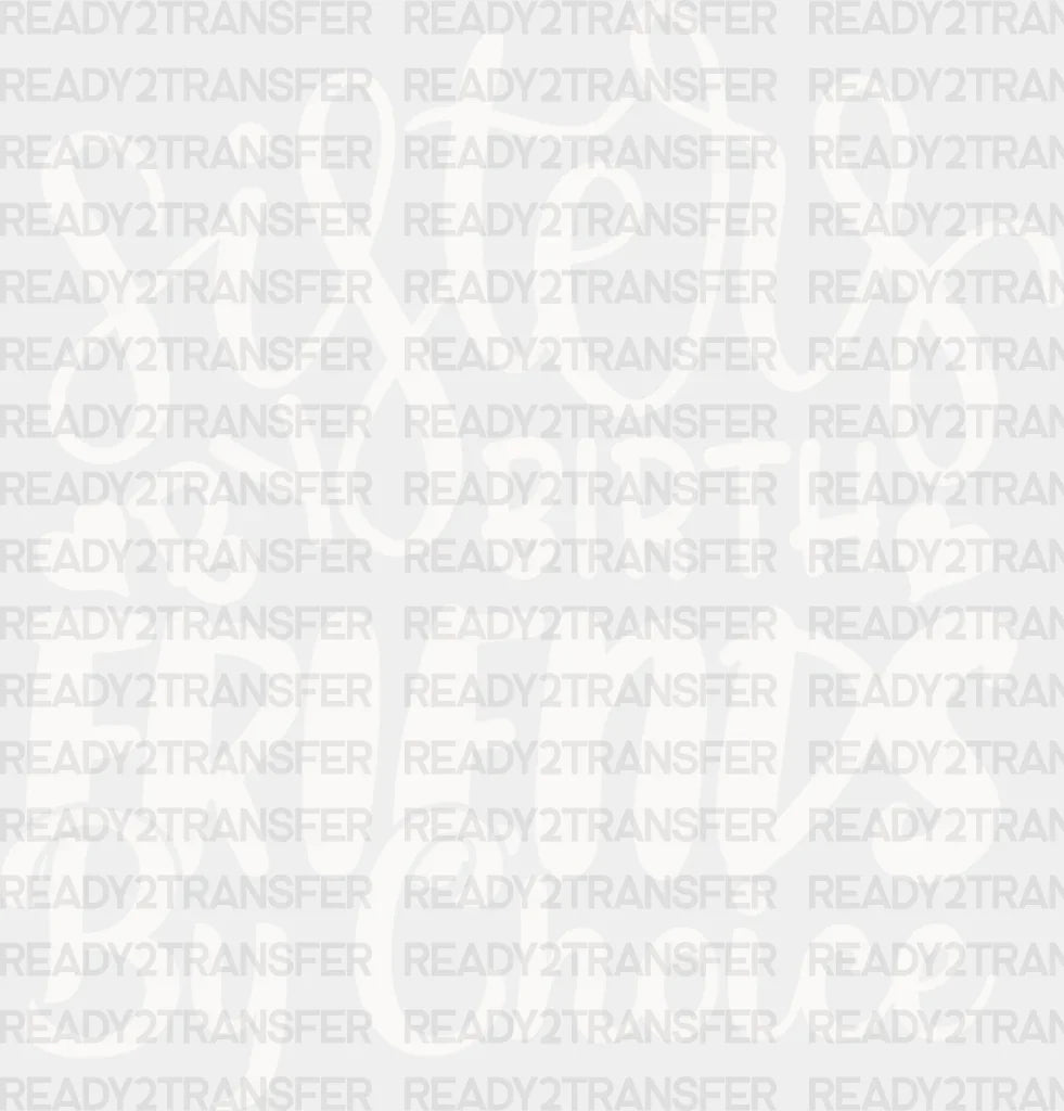 Sisters By Birth - Sister Dtf Heat Transfer Adult Unisex S & M (10’’) / Light Color Design (See