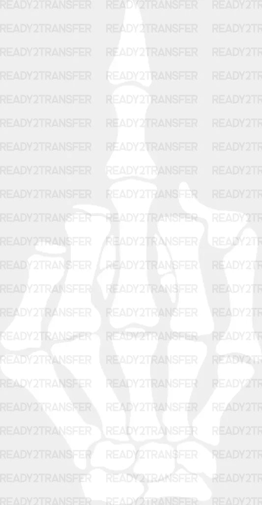 Skeleton Finger Only Dtf Transfer