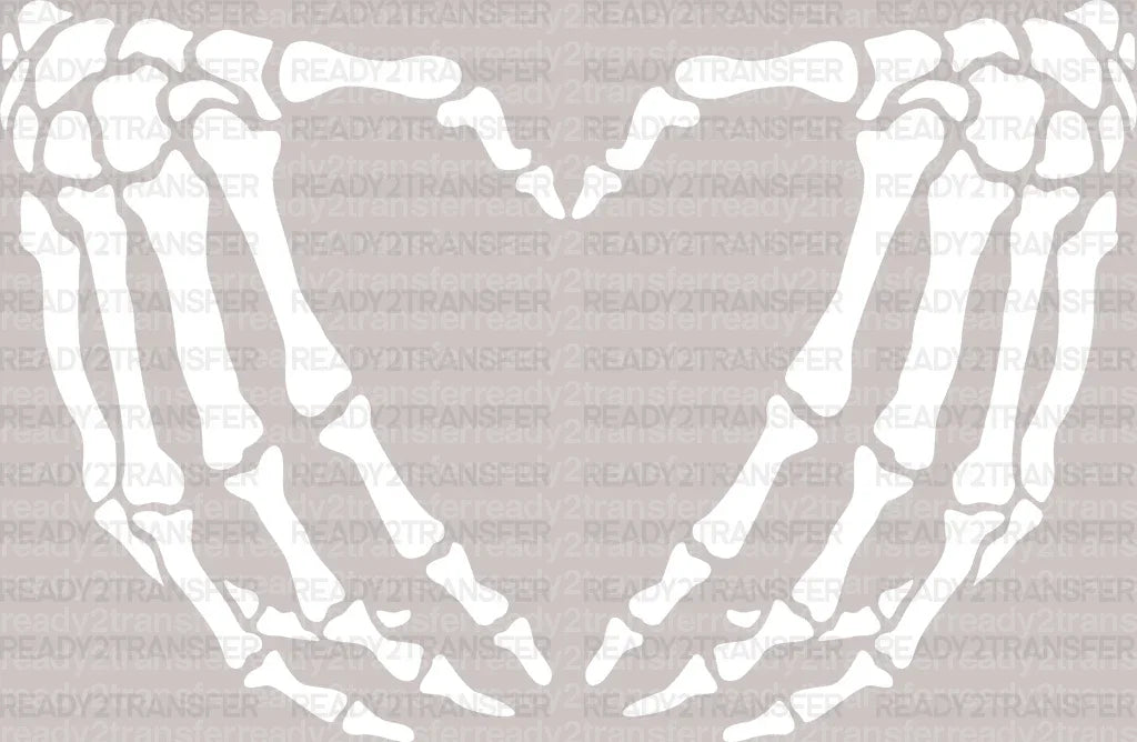 SKELETON HAND LOVE DTF Transfer ready2transfer