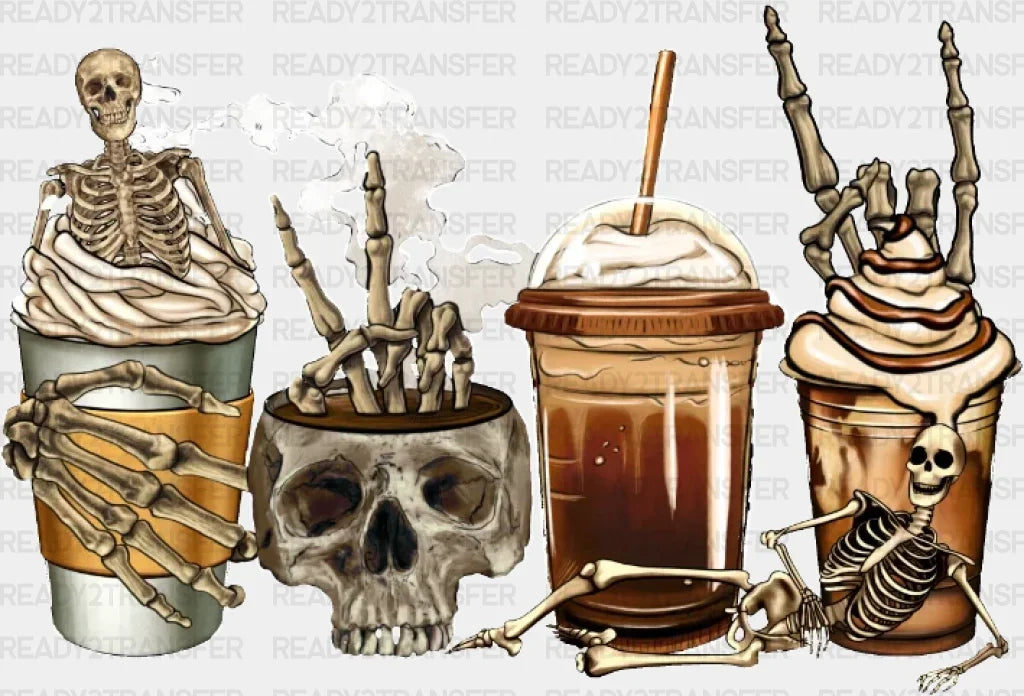 Skeletor Coffee DTF Transfer ready2transfer