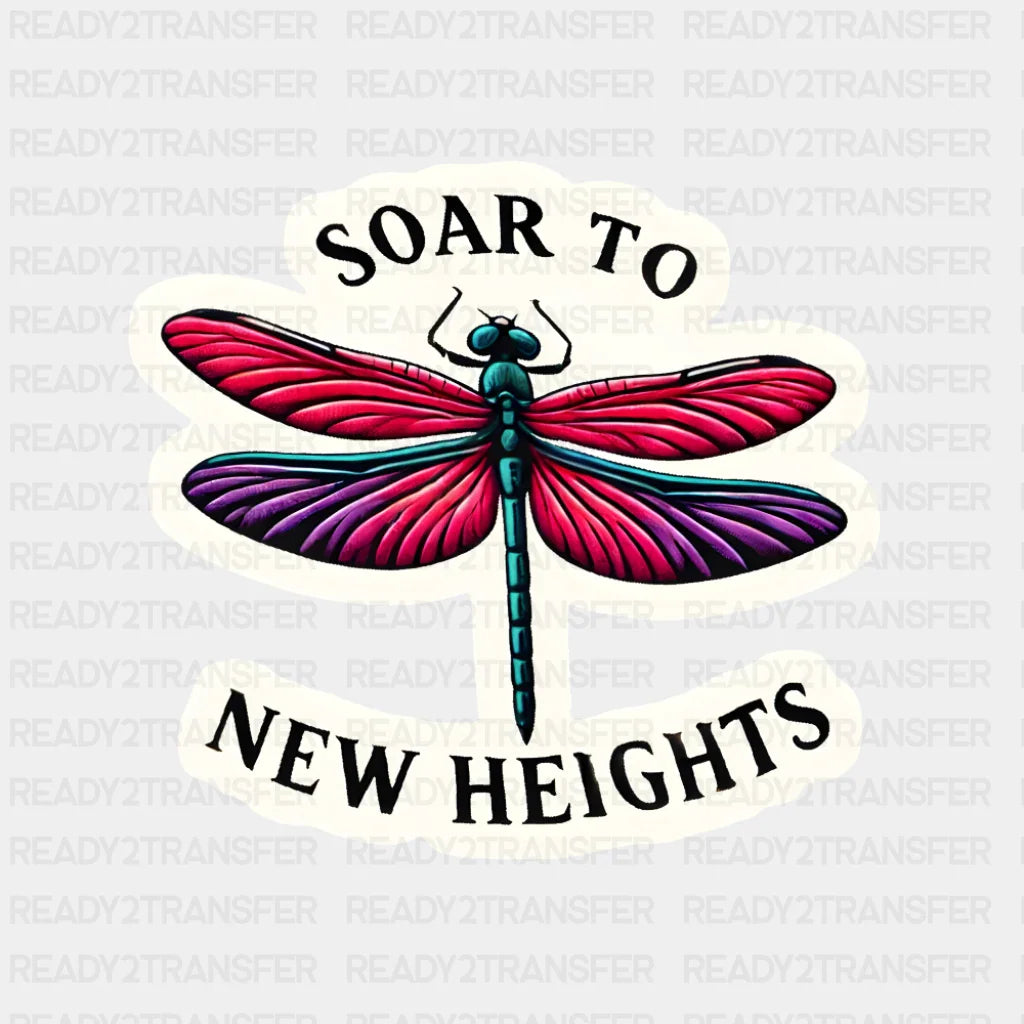 Soar To New Heights Dragonfly - Minimal UV Sticker Permanent UV DTF Decal