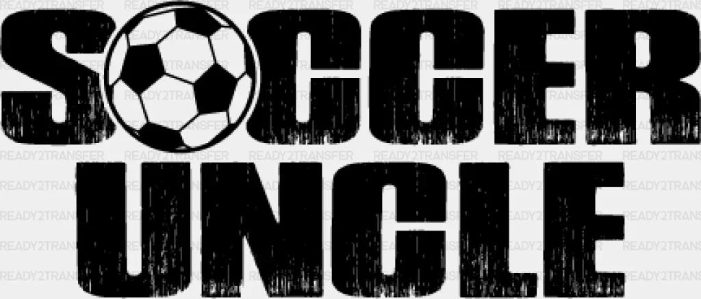 Soccer Uncle Design - Dtf Heat Transfer Adult Unisex S & M (10’’) / Black