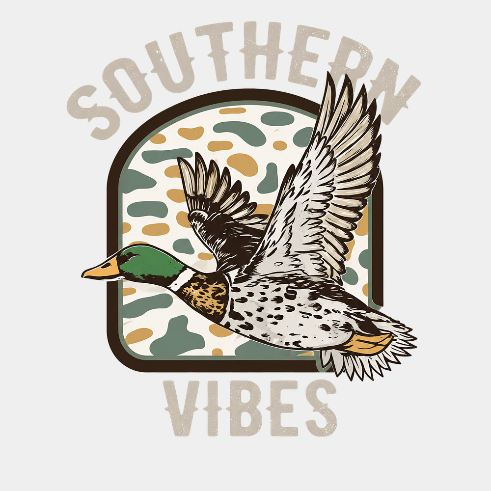 Southern Vibes - Hunting DTF Transfers - Adult Unisex - S & M (10’’) / Light Color Design (See Imaging)