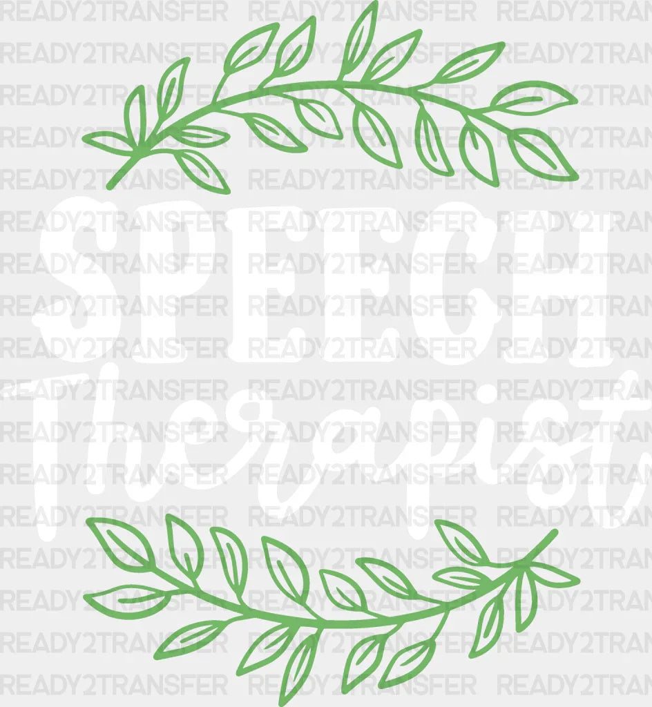 Speech Therapist Design - Dtf Heat Transfer Adult Unisex S & M (10’’) / White