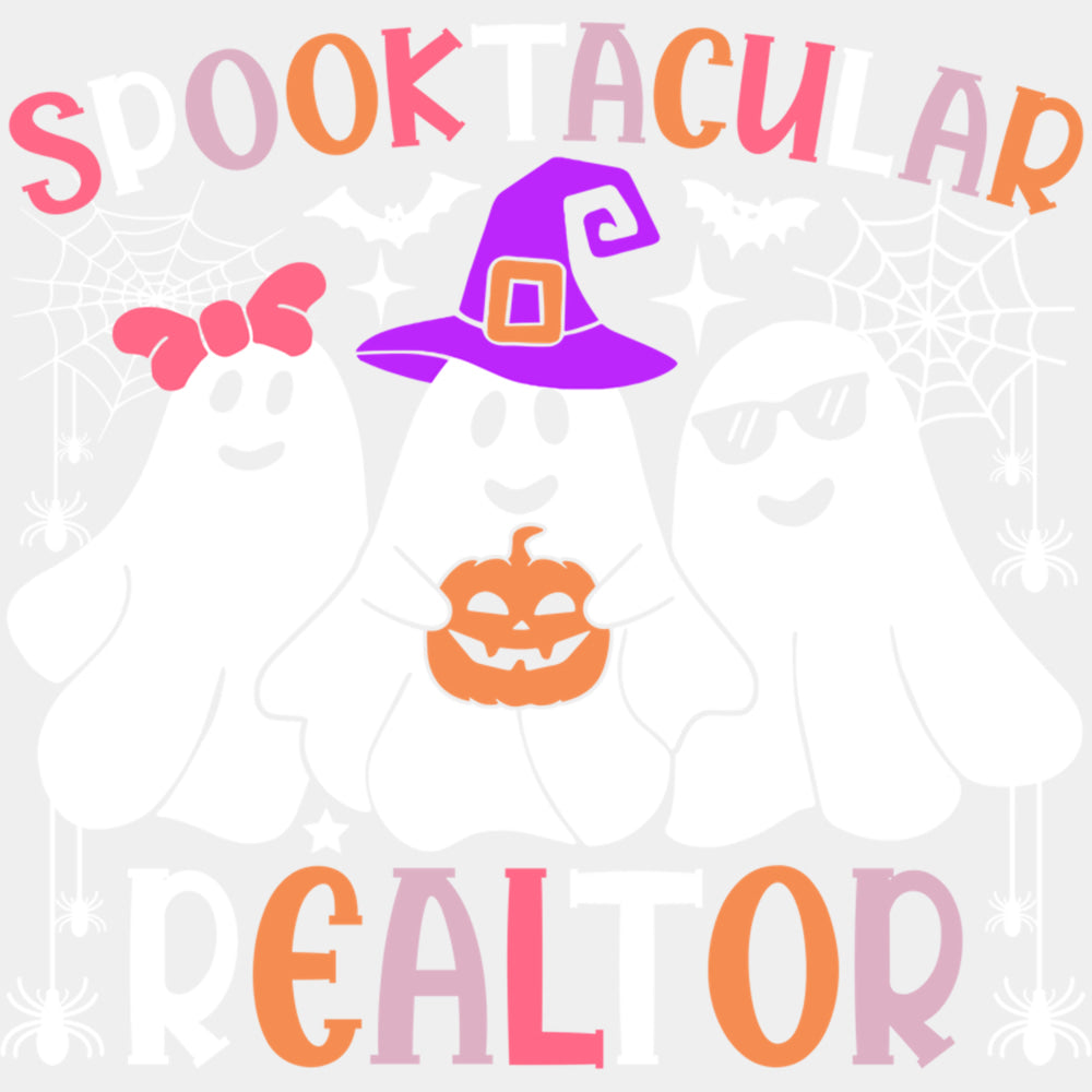 Spooktacular Realtor - Realtor DTF Transfers ready2transfer Light Color Design (See Imaging)