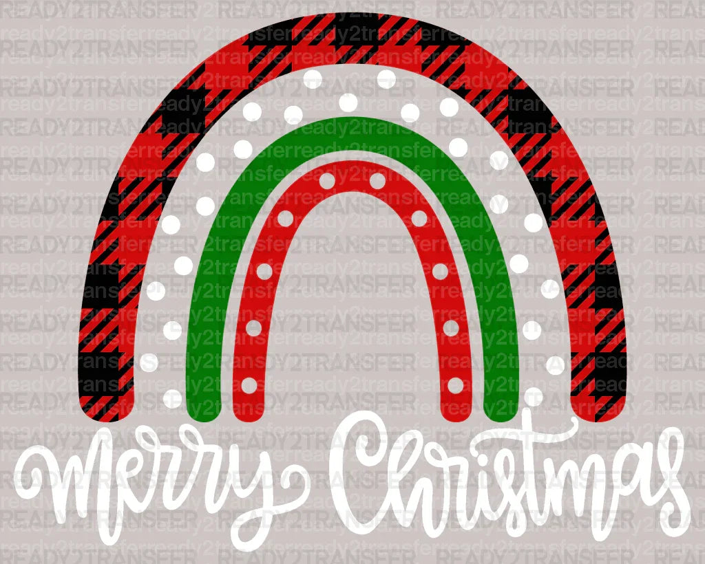 Spotted Merry Christmas DTF Transfer - ready2transfer