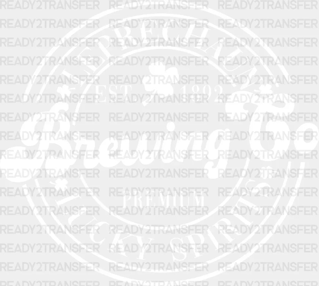 St. Patrick's Day Brewing Co. DTF Heat Transfer, Saint Patricks Day Design, St Paddys Day DTF ready2transfer White