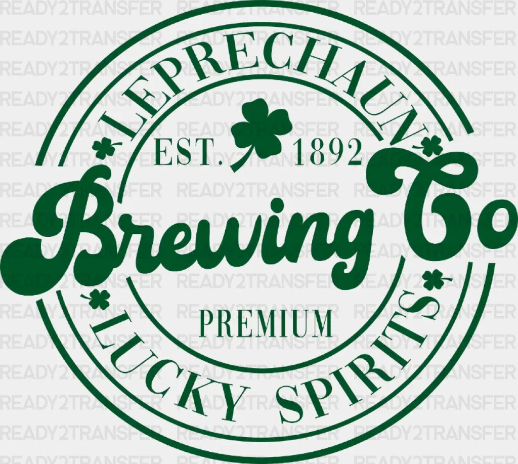 St. Patrick's Day Brewing Co. DTF Heat Transfer, Saint Patricks Day Design, St Paddys Day DTF ready2transfer Green