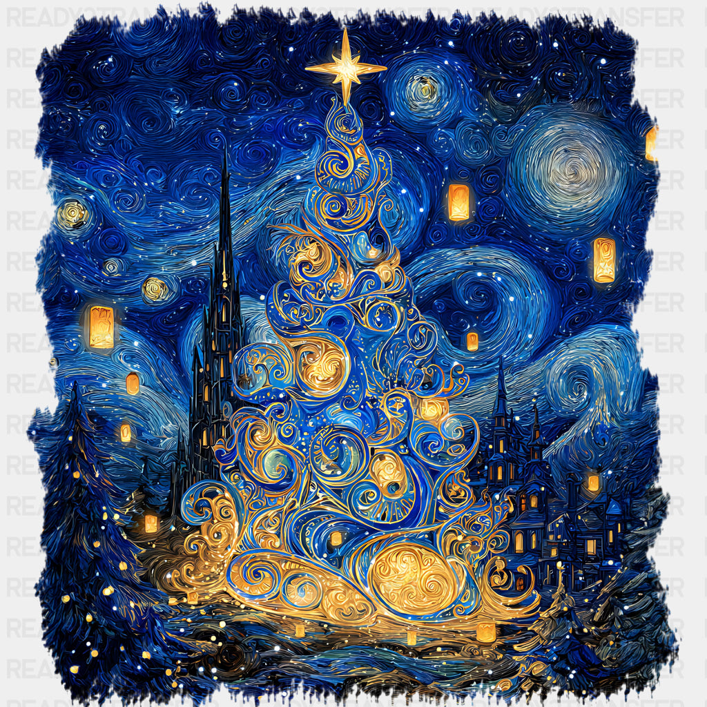 Starry Night - Christmas DTF Transfers ready2transfer