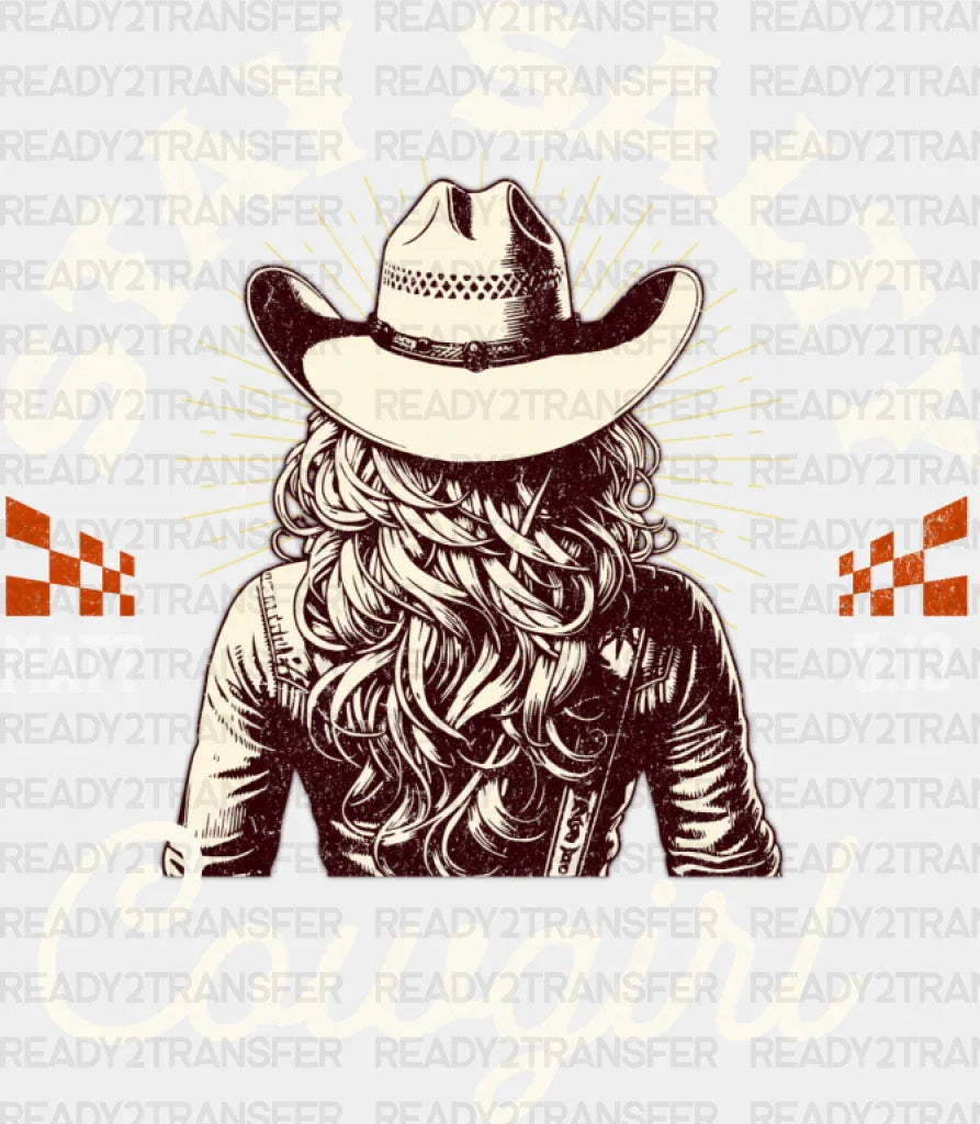 Stay Salty Cowgirl Matt 5:13 - Dtf Transfer Adult Unisex S & M (10’’) / Light Color Design (See