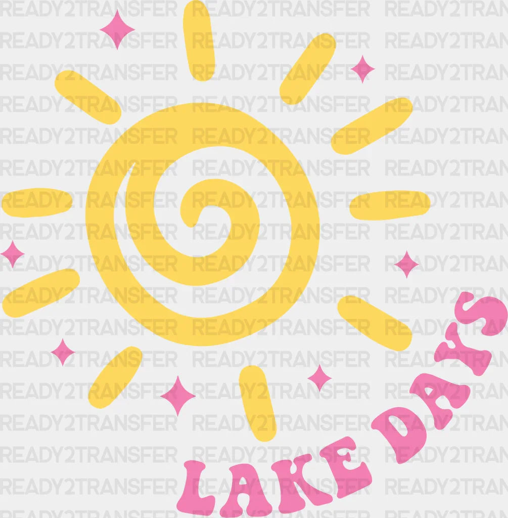 Sun Design Lake Days - Boating Dtf Heat Transfer